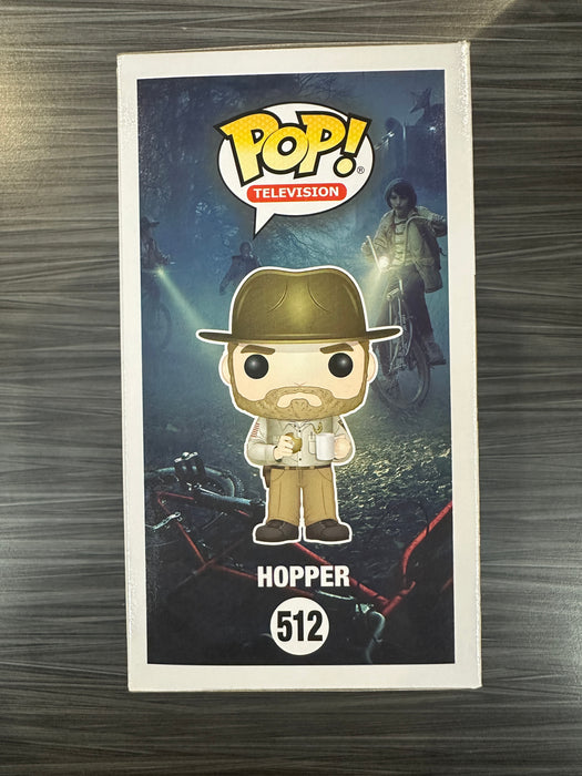 Funko POP! Television: Stranger Things - Hopper [Gold] (2018 SDCC)(40 PCS)(Damaged Box) #512