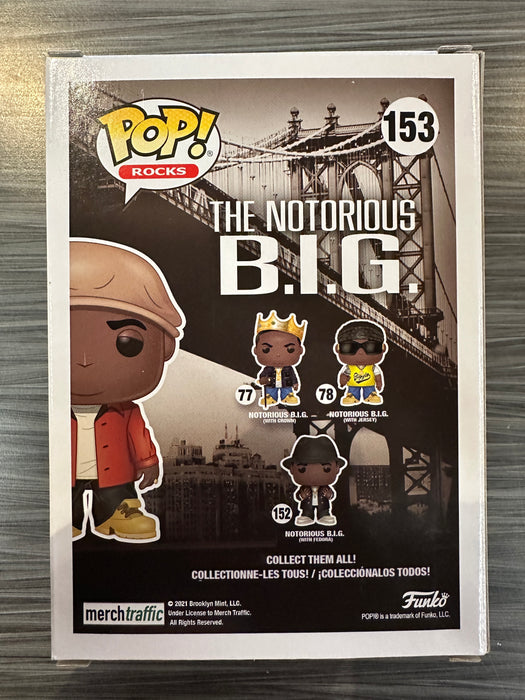 Funko POP! Rocks: The Notorious B.I.G. - Notorious B.I.G. w/ Champagne (Hot Topic)(5000 PCS)(Damaged Box) [C] #153
