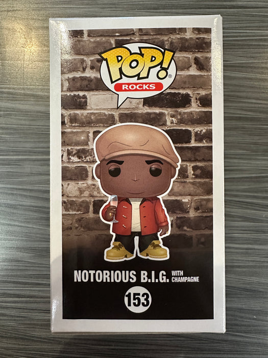 Funko POP! Rocks: The Notorious B.I.G. - Notorious B.I.G. w/ Champagne (Hot Topic)(5000 PCS)(Damaged Box) [C] #153