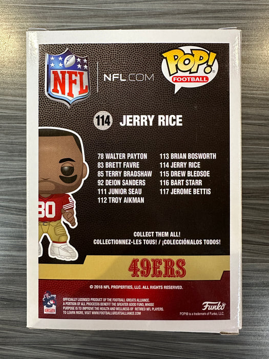 Funko POP! Football: 49ers - Jerry Rice (Signed/Jerry Rice/Beckett) #114