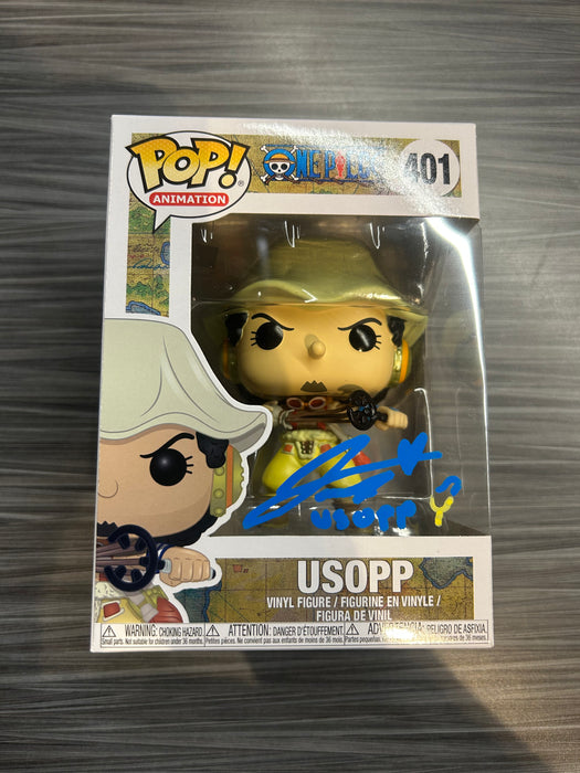 Funko POP! Animation: One Piece - Usopp (Signed/Jacob Romero/JSA) #401