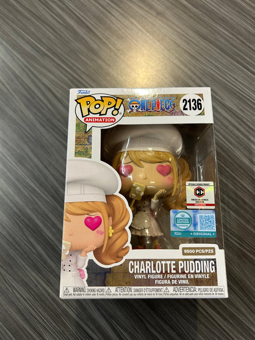 Funko POP! Animation: One Piece - Charlotte Pudding (Funko Sticker/Pre-Release Chalice)(Damaged Box) #2136