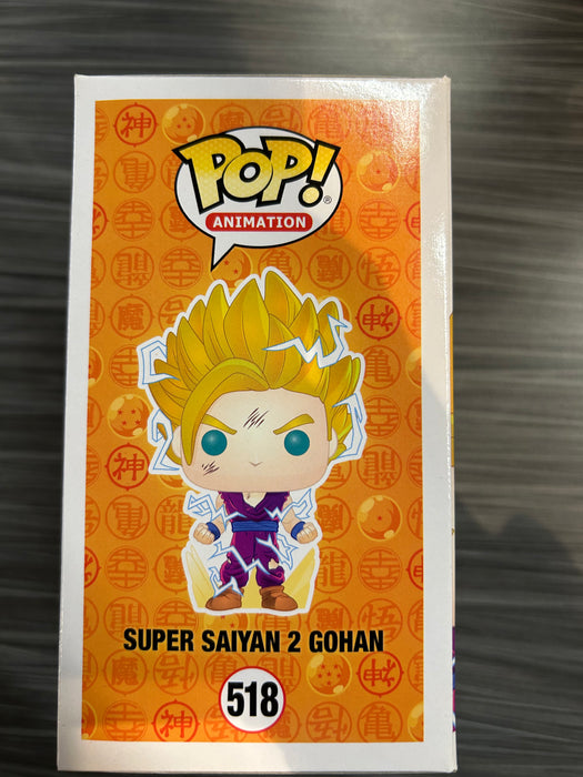 Funko POP! Animation: Dragon Ball Z - Super Saiyan 2 Gohan (GiTD)(GameStop)(Damaged Box) #518