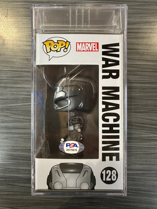 Funko POP! Marvel: Captain America Civil War - War Machine (Signed/Don Cheadle/PSA Encapsulated)[A] #128