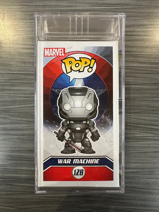 Funko POP! Marvel: Captain America Civil War - War Machine (Signed/Don Cheadle/PSA Encapsulated)[A] #128