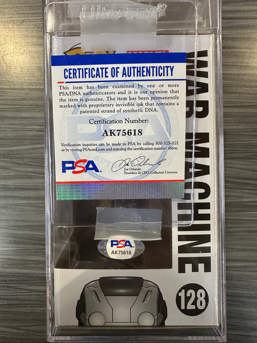 Funko POP! Marvel: Captain America Civil War - War Machine (Signed/Don Cheadle/PSA Encapsulated)[A] #128