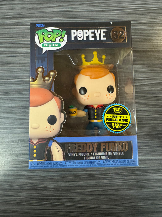 Funko POP! Digital: Popeye - Freddy Funko (NFT Release)(3198 PCS)(Damaged Box) #32