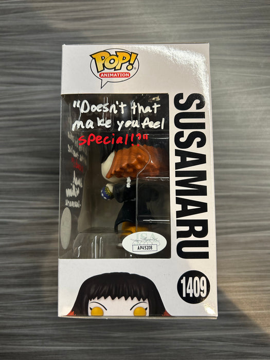 Funko POP! Animation: Demon Slayer - Susamaru (GiTD CHASE)(Signed/Sarah Wiliams/JSA) #1409