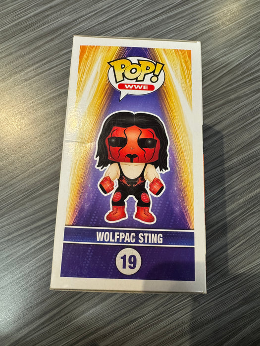 Funko POP! WWE: Wolfpac Sting (GameStop)(Damaged Box)  #19