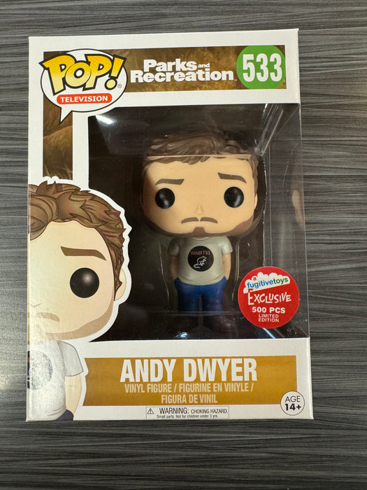 Funko POP! Television: Parks And Recreation - Andy Dwyer (Fugitive Toys/500 Pcs)(Damaged Box) #533