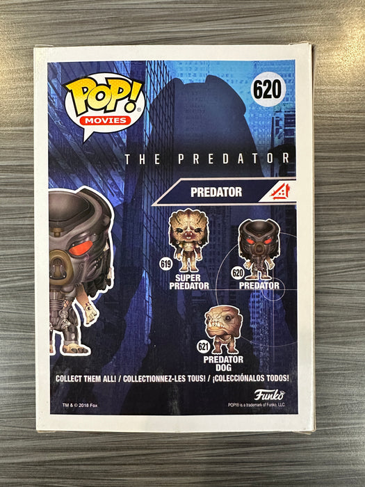 Funko POP! Movies: The Predator - Predator [Unmasked] (CHASE)(Damaged Box) #620