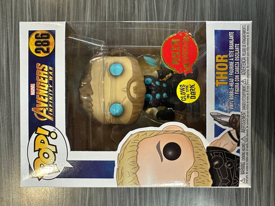 Funko POP! Marvel: Avengers Infinity War - Thor (GiTD)(Asia Exclusive)(Damaged Box)[D] #286