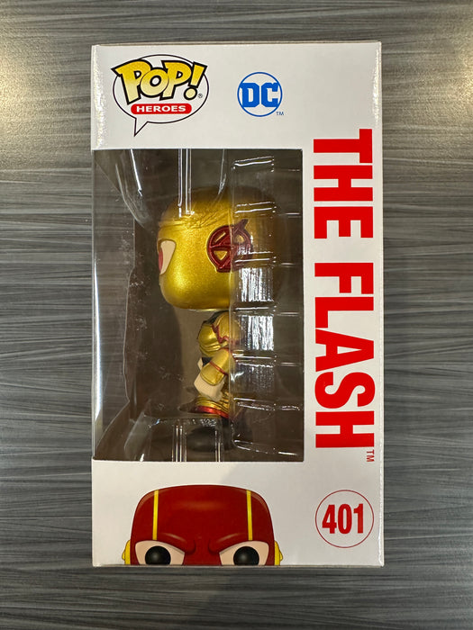Funko POP! Heroes: DC - The Flash [Metallic] (2021 Limited Edition)(Damaged Box) #401