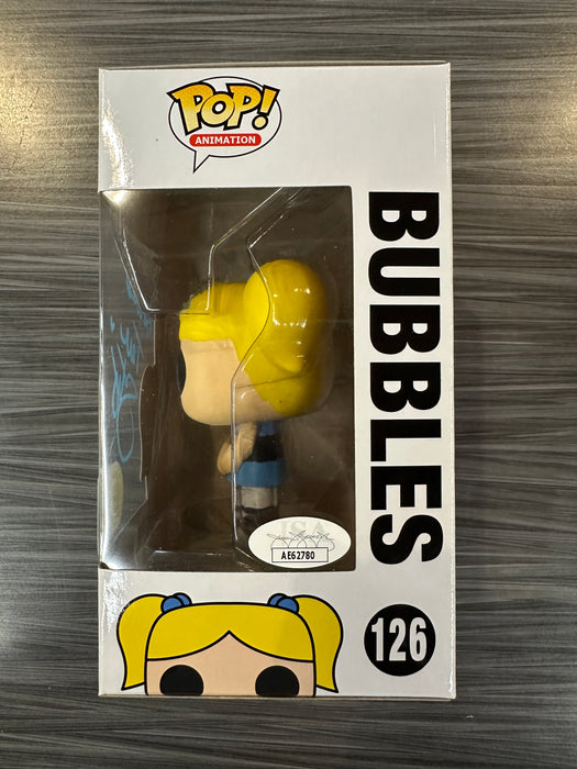 Funko POP! Animation: The Powerpuff Girls - Bubbles (2016 SDCC)(Signed/Tara Strong/JSA) #126