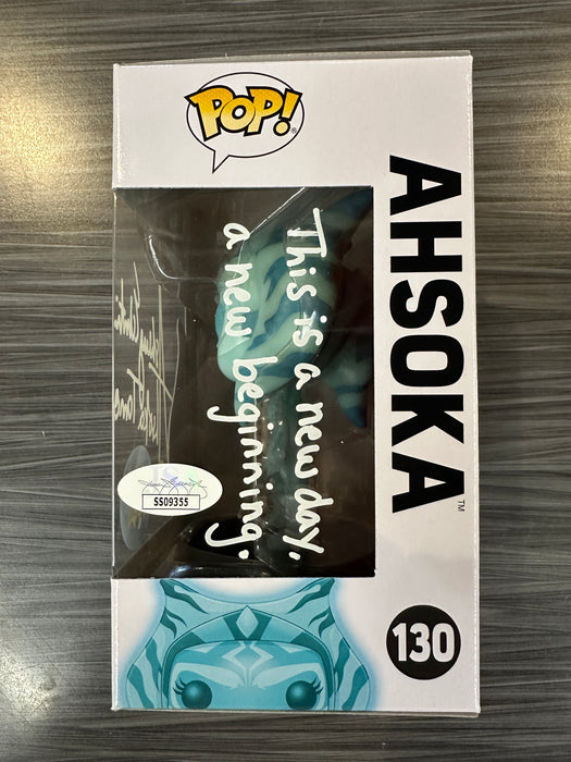 Funko POP! Star Wars Rebels: Ahsoka (GiTD)(LACC)(Signed/Ashley Eckstein/JSA) #130