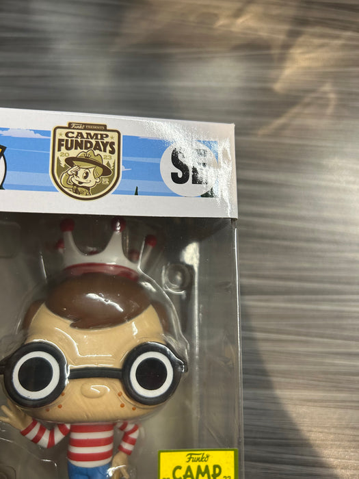 Funko POP! Camp Fundays: Freddy Funko As Waldo (2023 Camp Fundays)(850 PCS)(Damaged Box) #SE