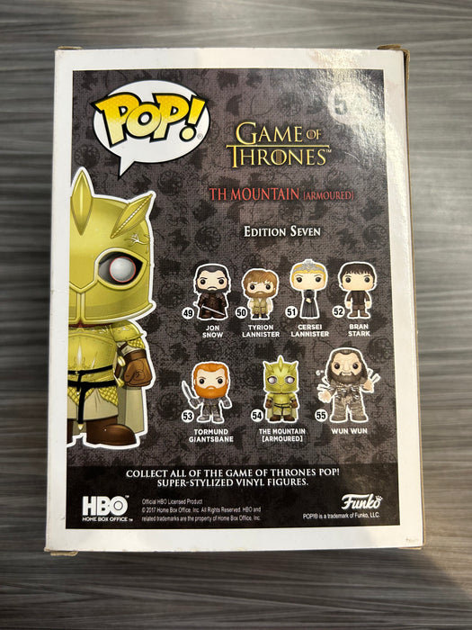 Funko POP! Game of Thrones: The Mountain [Armored](2017 SDCC)(Damaged Box) #54