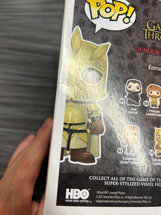 Funko POP! Game of Thrones: The Mountain [Armored](2017 SDCC)(Damaged Box) #54