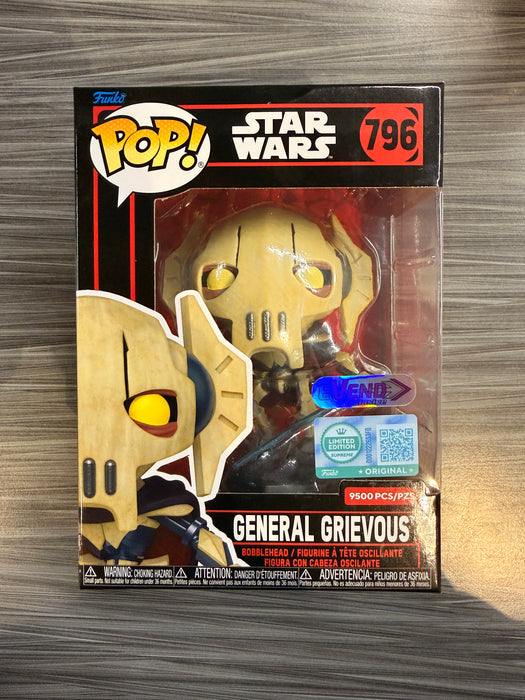 Funko POP! Star Wars: General Grievous (Funko Sticker/EVend)(9500 Pcs)(Damaged Box)[A] #796