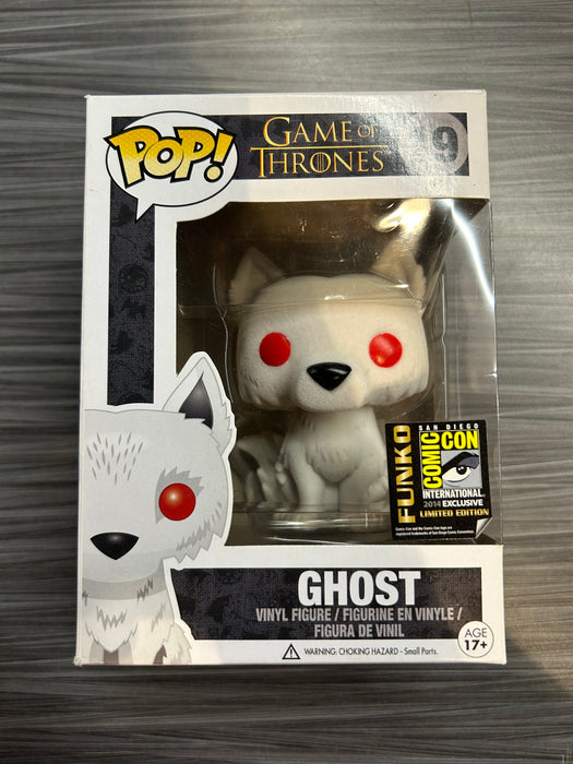 Funko POP! Game of Thrones: Ghost [Flocked](2014 SDCC)(Damaged Box)[A] #19