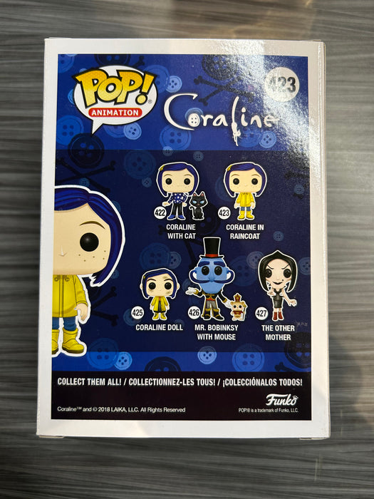 Funko POP! Animation: Coraline - Coraline in Raincoat (CHASE)(Damaged Box) #423