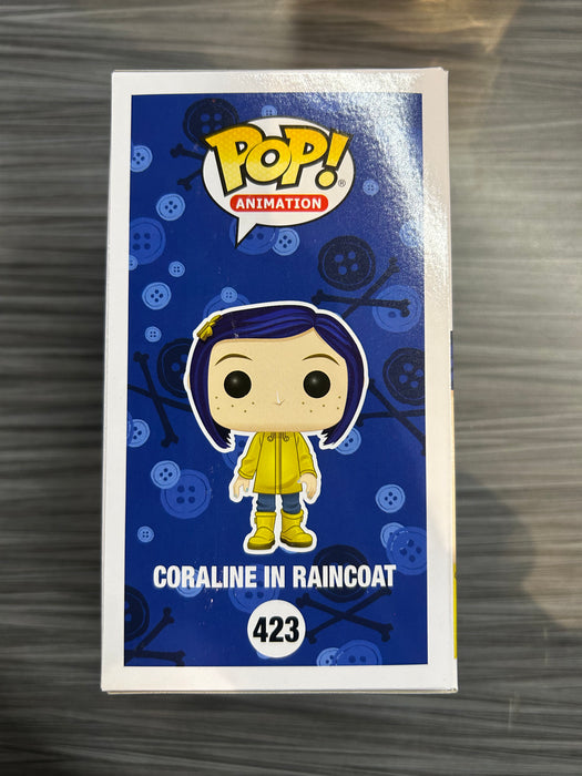 Funko POP! Animation: Coraline - Coraline in Raincoat (CHASE)(Damaged Box) #423