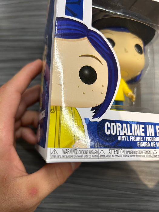 Funko POP! Animation: Coraline - Coraline in Raincoat (CHASE)(Damaged Box) #423