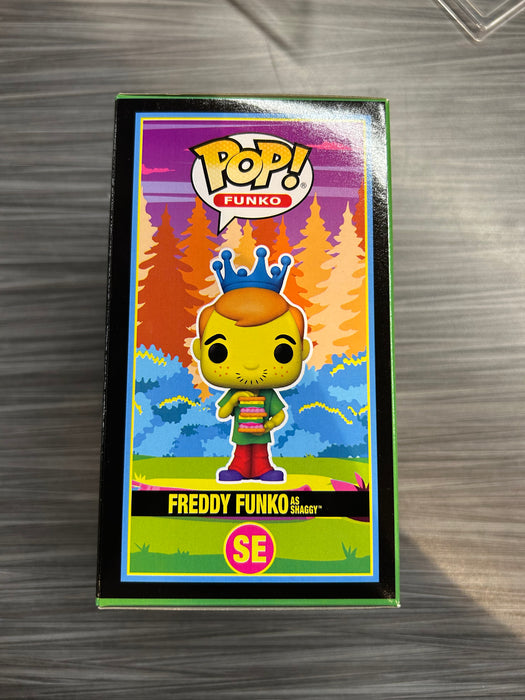 Funko POP! Camp Fundays: Freddy Funko As Shaggy (Blacklight)(2023 Camp Fundays 750 PCS)(Damaged Box) #SE