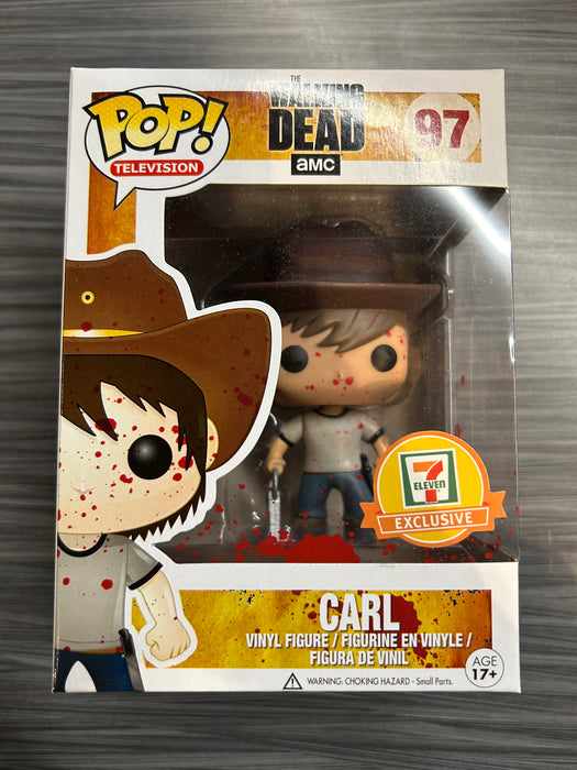Funko POP! Television: The Walking Dead - Carl [Bloody](7-11)(Damaged Box) #97