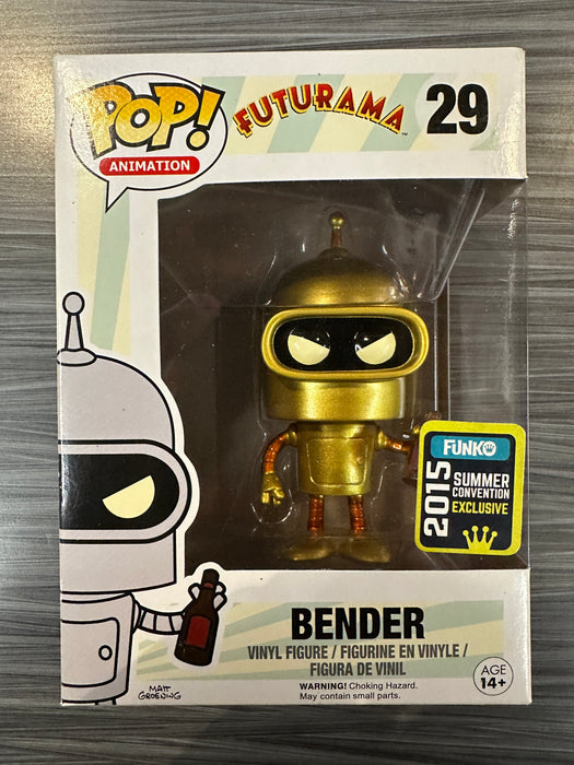 Funko POP! Animation: Futurama - Bender (2015 Summer Convention)(Damaged Box)[B] #29