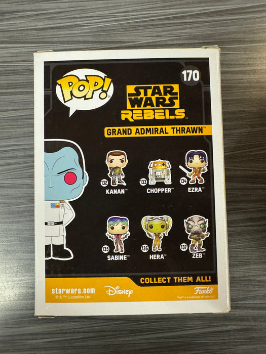 Funko POP! Star Wars Rebels: Grand Admiral Thrawn (2017 Galactic Convention)(Star Wars 40)(Damaged Box) #170