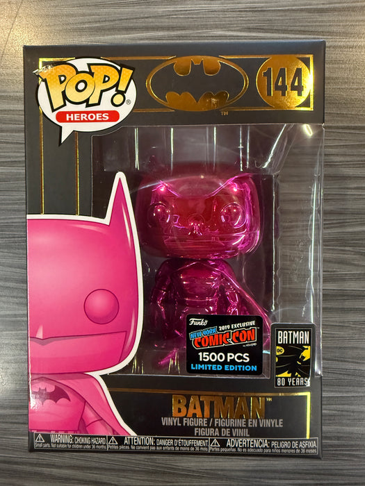 Funko POP! Heroes: Batman [Pink] Chrome (2019 NYCC/1500 PCS) #144