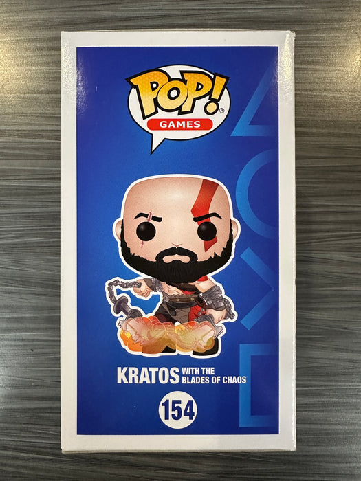 Funko POP! Games: God of War - Kratos [With The Blades Of Chaos](GiTD)(GameStop)(Damaged Box)[B] #154