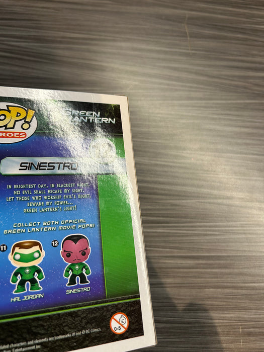 Funko POP! Heroes: Green Lantern - Sinestro (Damaged Box) #12