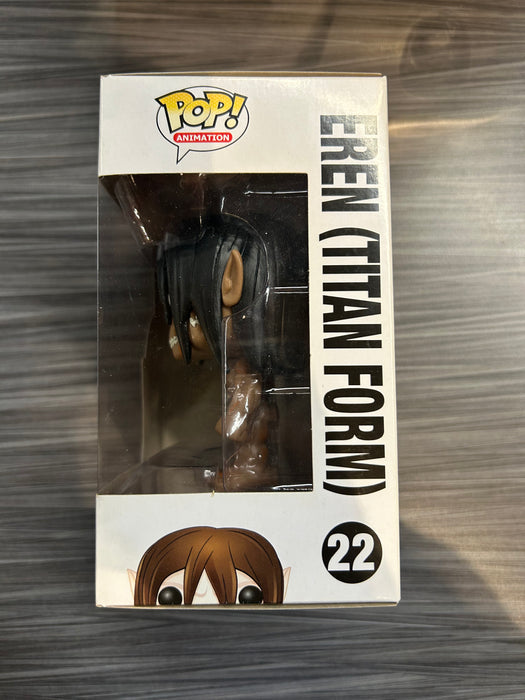 Funko POP! Animation: Attack On Titan - Eren [Titan Form][1 Language] (Hot Topic Missing Sticker)(Damaged Box) #22