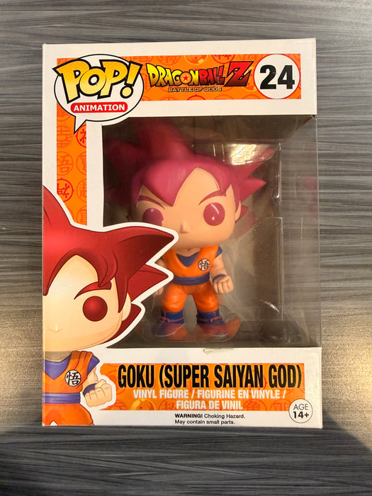Funko POP! Animation: Dragon Ball Z - Goku [Super Saiyan God](Damaged Box) #24