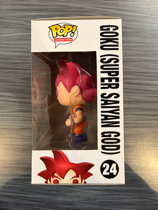 Funko POP! Animation: Dragon Ball Z - Goku [Super Saiyan God](Damaged Box) #24