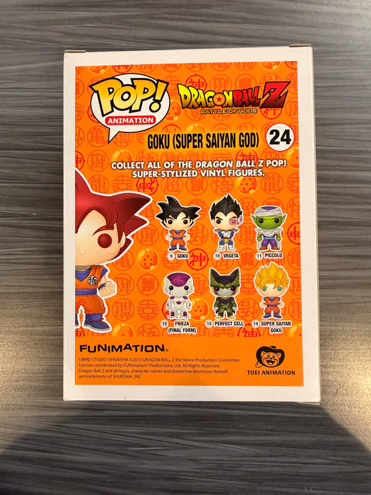Funko POP! Animation: Dragon Ball Z - Goku [Super Saiyan God](Damaged Box) #24