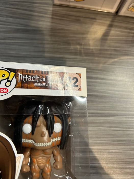 Funko POP! Animation: Attack On Titan - Eren [Titan Form][1 Language] (Hot Topic Missing Sticker)(Damaged Box) #22