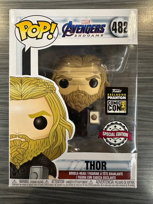 Funko POP! Marvel: Avengers Endgame - Thor (Special Edition)(2019 Phantom Lima Comic Con)(Damaged Box) #482