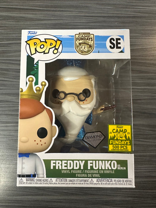 Funko POP! Camp Fundays: Freddy Funko As Merlin (Diamond)(2023 Camp Fundays)(500PCS)(Damaged Box) #SE