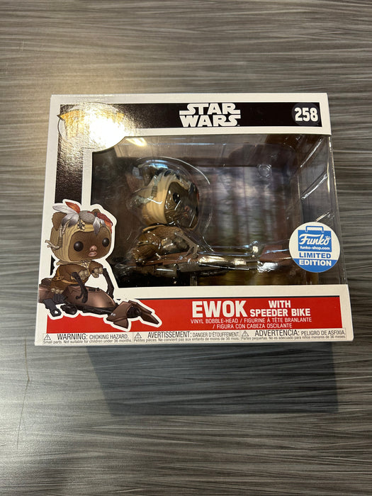 Funko POP! Star Wars: Ewok w/ Speeder Bike (Funko)(Damaged Box) #258
