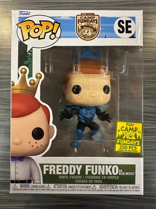 Funko POP! Camp Fundays: Freddy Funko As Blue Beetle (2023 Camp Fundays 250 PCS)(Damaged Box) #SE