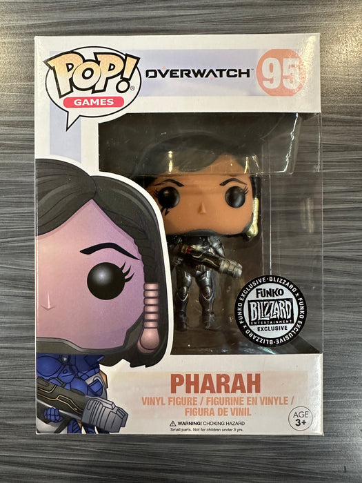 Funko POP! Games: Overwatch - Pharah [Titanium](Blizzard)(Damaged Box) #95