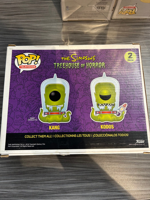 Funko POP! Television: The Simpsons Treehouse of Horror - Kang & Kodos [2-Pack] (GiTD)(2019 SDCC)(Damaged Box)