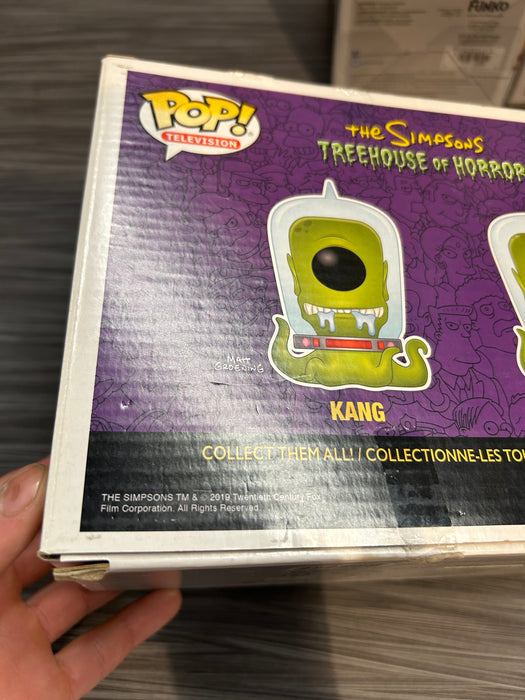 Funko POP! Television: The Simpsons Treehouse of Horror - Kang & Kodos [2-Pack] (GiTD)(2019 SDCC)(Damaged Box)