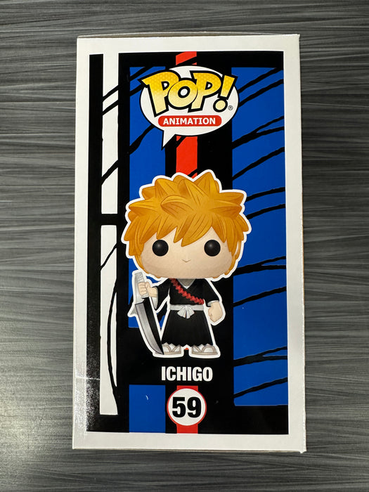 Funko POP! Animation: Bleach - Ichigo (Signed/Johnny Yong Bosch/JSA)(Damaged Box) #59
