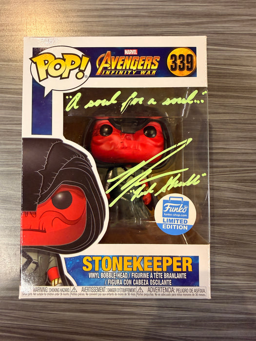 Funko POP! Avengers Infinity War - StoneKeeper (Funko)(Signed/Ross Marquad/JSA) #339