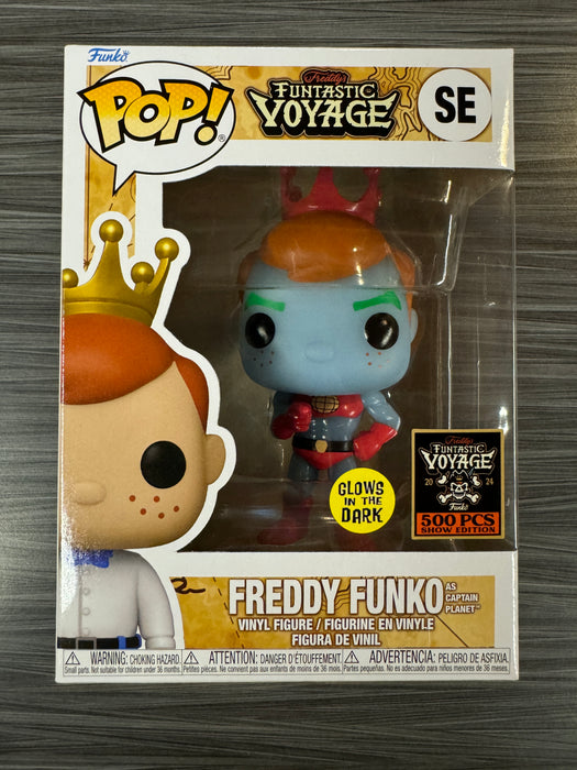 Funko POP! Funtastic Voyage: Freddy Funko as Captain Planet (GiTD)(Show Edition 500 PCS) #SE