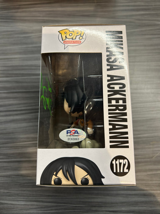 Funko POP! Animation: Attack on Titan - Mikasa Ackermann (Chalice)(Signed/Trina Nishimura/PSA) #1172